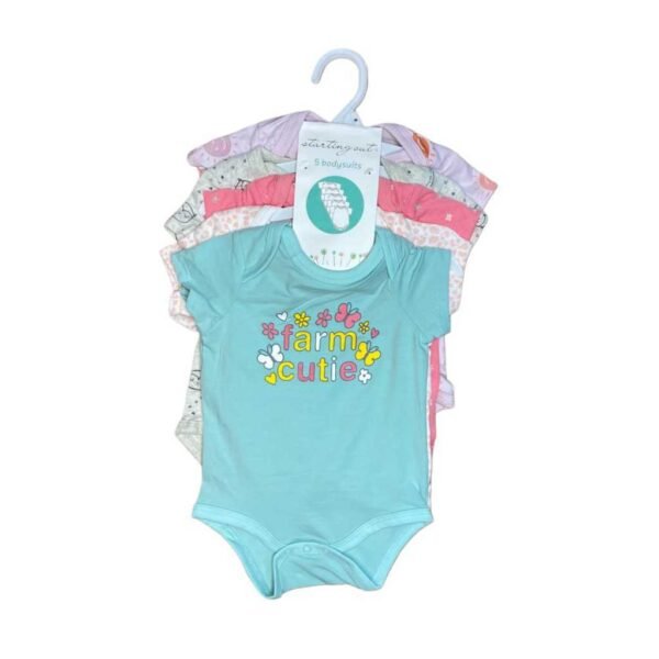 YOURBABYNEEDS Bodysuit Jumper Lengan Pendek Bayi Perempuan dan Bayi Cowok 5in1 Motif Karakter Lucu Berbahan Katun Adem Premium Import Nyaman Digunakan Untuk Bayi Usia Baru Lahir Newborn Sampai 9 Bulan Baru - Gambar 28