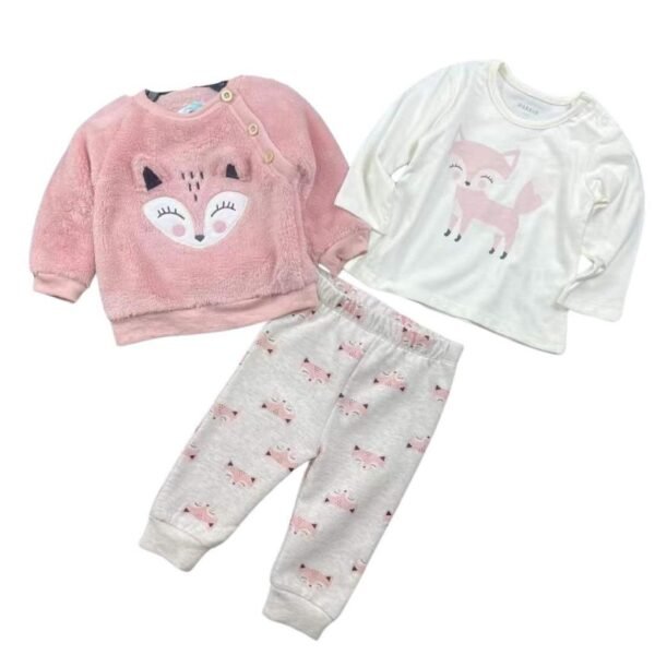 Set Bayi Laki Laki dan Perempuan 3in1 Berbahan Katun Fleece Kualitas Premium Import Nyaman Digunakan Untuk Anak Laki Laki dan Perempuan Usia Newborn Atau Baru Lahir Sampai 24 Bulan - Gambar 23
