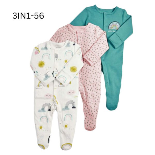 New Sleepsuit Baby Girl 3in1 MMPS Premium Import Untuk Anak Perempuan - Gambar 13