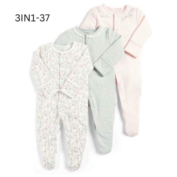 New Sleepsuit Baby Girl 3in1 MMPS Premium Import Untuk Anak Perempuan - Gambar 11