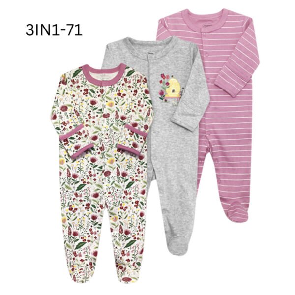 New Sleepsuit Baby Girl 3in1 MMPS Premium Import Untuk Anak Perempuan - Gambar 16