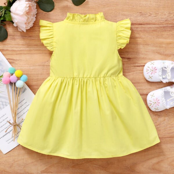 Dress Baby Girl Motif Pastel Premium Import Untuk Anak Perempuan 1 Sampai 4 Tahunan - Gambar 4