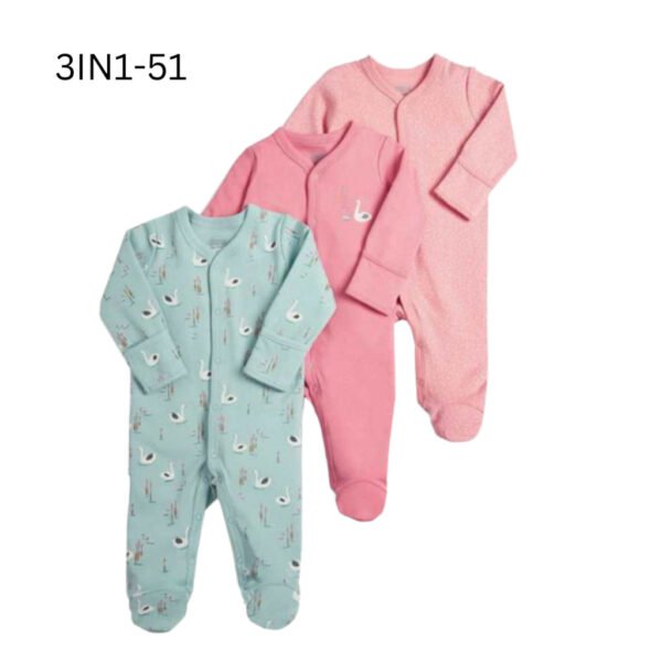 New Sleepsuit Baby Girl 3in1 MMPS Premium Import Untuk Anak Perempuan - Gambar 12