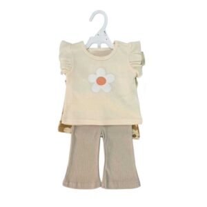 Set 3in1 Baby Girl dapat 2 Atasan dan Celana Panjang Bahan Katun Premium Import Untuk Anak Perempuan Usia Newborn Sampai 24 Bulan
