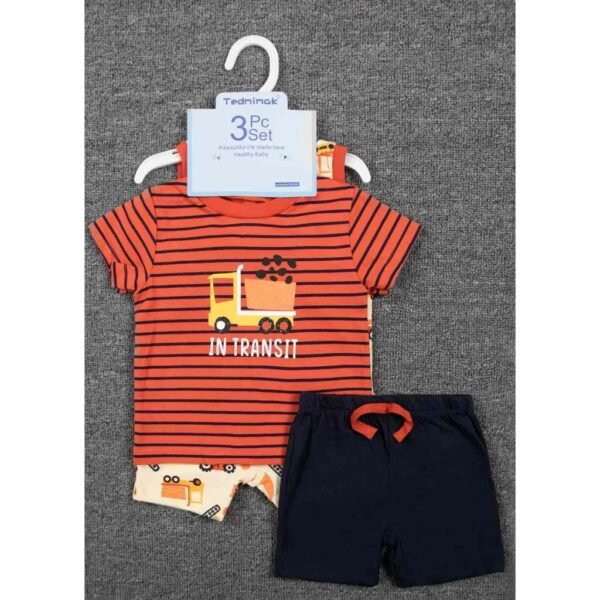 TM Setelan 3IN1 Baby Boy & Baby Girl Lengan Pendek Motif Karakter Bahan Katun Premium Import Untuk Anak Usia Newborn Sampai 18 Bulan - Gambar 16