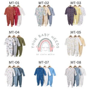 MT Sleepsuit Baby 1 Pack Isi 3pcs Premium Import Untuk Anak Perempuan Usia 0-12 Bulan