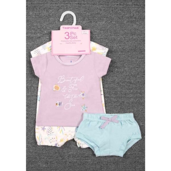 TM Setelan 3IN1 Baby Boy & Baby Girl Lengan Pendek Motif Karakter Bahan Katun Premium Import Untuk Anak Usia Newborn Sampai 18 Bulan - Gambar 7