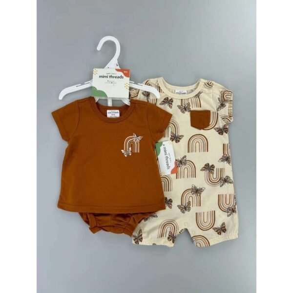 Setelan Baby Boy dan Baby Girl 3IN1 Dapat Romper Bahan Katun Premium Import Untuk Anak Usia Newborn Sampai 18 Bulan - Gambar 7
