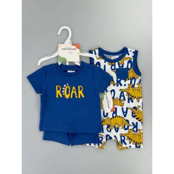 Setelan Baby Boy dan Baby Girl 3IN1 Dapat Romper Bahan Katun Premium Import Untuk Anak Usia Newborn Sampai 18 Bulan - Gambar 14