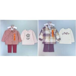 Setelan Kemeja Baby Girl Dapat Atasan Lengan Panjang Bahan Katun Premium Import Untuk Anak Perempuan Usia 12 Bulan Sampai 4 Tahun