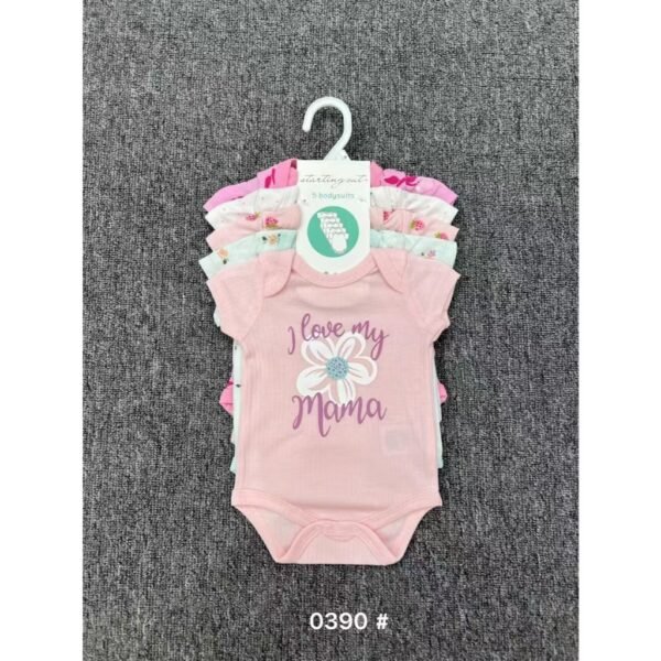 YOURBABYNEEDS Bodysuit Jumper Lengan Pendek Bayi Perempuan dan Bayi Cowok 5in1 Motif Karakter Lucu Berbahan Katun Adem Premium Import Nyaman Digunakan Untuk Bayi Usia Baru Lahir Newborn Sampai 9 Bulan Baru - Gambar 4