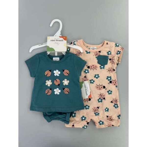 Setelan Baby Boy dan Baby Girl 3IN1 Dapat Romper Bahan Katun Premium Import Untuk Anak Usia Newborn Sampai 18 Bulan - Gambar 10