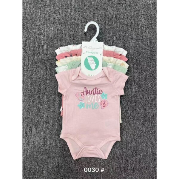 YOURBABYNEEDS Bodysuit Jumper Lengan Pendek Bayi Perempuan dan Bayi Cowok 5in1 Motif Karakter Lucu Berbahan Katun Adem Premium Import Nyaman Digunakan Untuk Bayi Usia Baru Lahir Newborn Sampai 9 Bulan Baru - Gambar 9