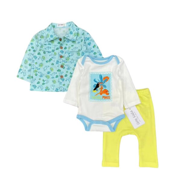 CKBaby Boy Setelan Bodysuit Kemeja 3in1 Bahan Premium Import untuk Anak Laki Laki usia 3 Sampai 24 Bulan 1 - Gambar 15