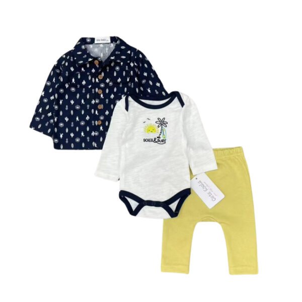 CKBaby Boy Setelan Bodysuit Kemeja 3in1 Bahan Premium Import untuk Anak Laki Laki usia 3 Sampai 24 Bulan 1 - Gambar 14
