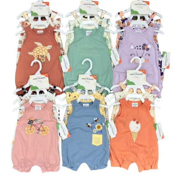 Baby Girl Set 3in1 Bodysuit Jumper Kutung Motif Karakter Premium Import Untuk Anak Perempuan Usia 3-18 Bulan