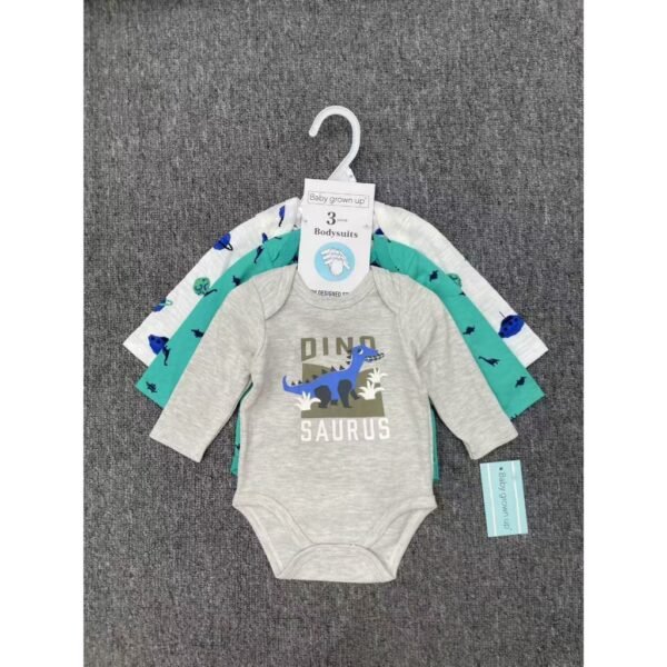Bodysuit Jumper Lengan Panjang 3IN1 Bahan Katun Kualitas Premium Untuk Anak Usia Newborn Sampai 9 Bulan - Gambar 12