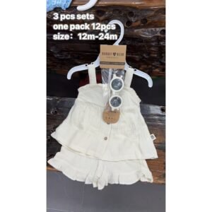 One Set Baju dan Celana Motif Bunga Cantik  Dapat Kacamata Bahan Premium Import Untuk Anak Usia 12 Bulan Sampai 24 Bulan atau 2 Tahun