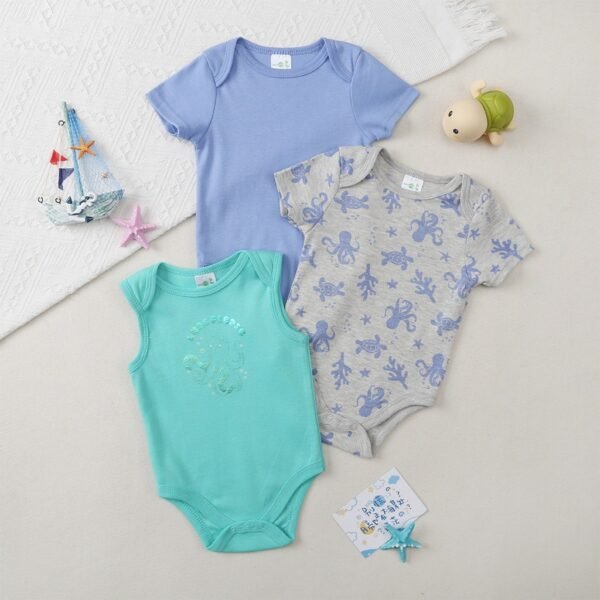 Bodysuit 3in1 Baby Girl dan Boy Bahan Katun Kualitas Premium Import Nyaman Digunakan Untuk Anak Usia Newborn Sampai 9 Bulan - Gambar 9
