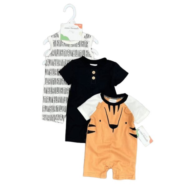 Baby Boy Set 3in1 Bodysuit Jumper Kutung Motif Karakter Premium Import Untuk Anak Laki Laki Usia 3-18 Bulan - Gambar 4