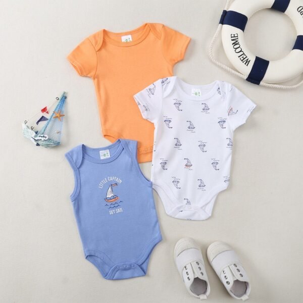 Bodysuit 3in1 Baby Girl dan Boy Bahan Katun Kualitas Premium Import Nyaman Digunakan Untuk Anak Usia Newborn Sampai 9 Bulan - Gambar 17