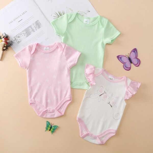Bodysuit 3in1 Baby Girl dan Boy Bahan Katun Kualitas Premium Import Nyaman Digunakan Untuk Anak Usia Newborn Sampai 9 Bulan - Gambar 12