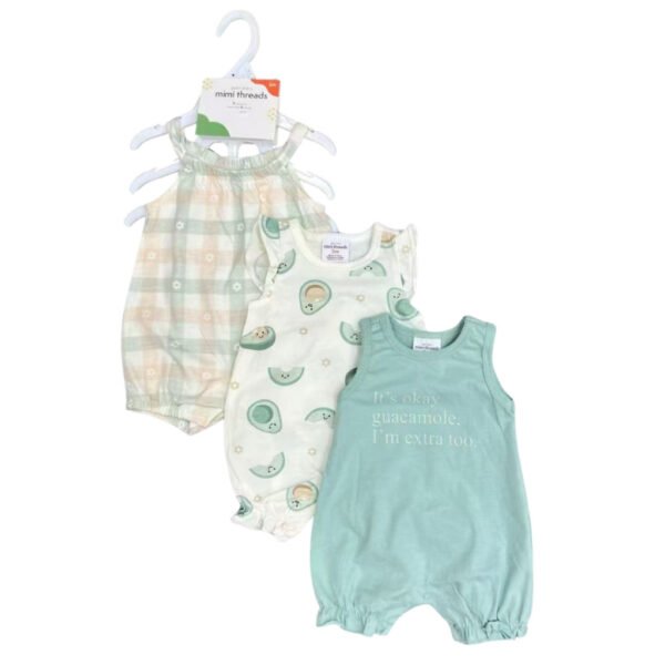 Baby Girl Set 3in1 Bodysuit Jumper Kutung Motif Karakter Premium Import Untuk Anak Perempuan Usia 3-18 Bulan - Gambar 10