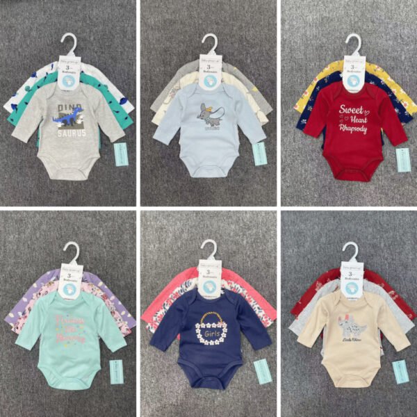 Bodysuit Jumper Lengan Panjang 3IN1 Bahan Katun Kualitas Premium Untuk Anak Usia Newborn Sampai 9 Bulan