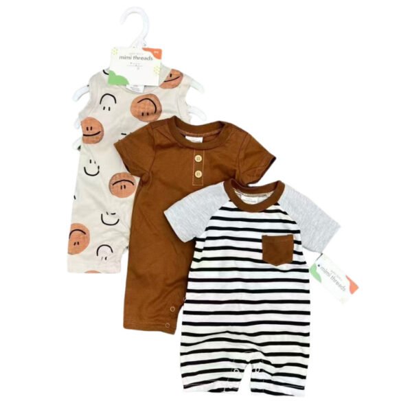 Baby Boy Set 3in1 Bodysuit Jumper Kutung Motif Karakter Premium Import Untuk Anak Laki Laki Usia 3-18 Bulan - Gambar 11