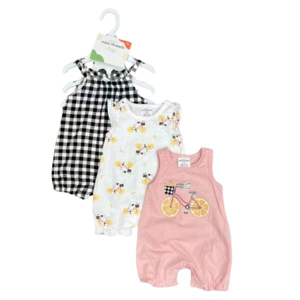 Baby Girl Set 3in1 Bodysuit Jumper Kutung Motif Karakter Premium Import Untuk Anak Perempuan Usia 3-18 Bulan - Gambar 13