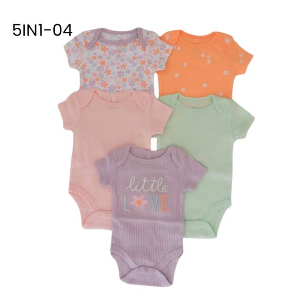 New PF Bodysuit 5in1 Bayi Perempuan Dan Laki Laki Bahan Premium Untuk Anak Usia Newborn Sampai 9 Bulan - Gambar 5