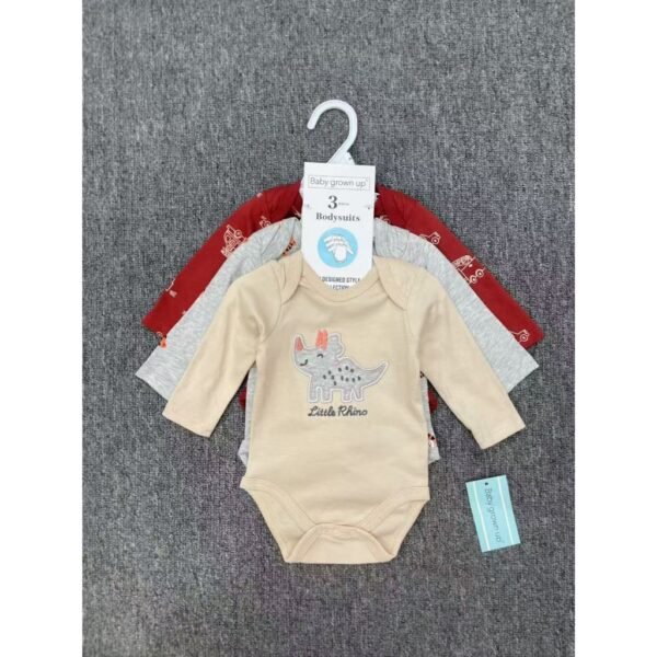 Bodysuit Jumper Lengan Panjang 3IN1 Bahan Katun Kualitas Premium Untuk Anak Usia Newborn Sampai 9 Bulan - Gambar 8