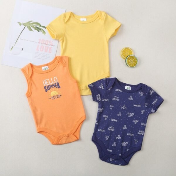 Bodysuit 3in1 Baby Girl dan Boy Bahan Katun Kualitas Premium Import Nyaman Digunakan Untuk Anak Usia Newborn Sampai 9 Bulan - Gambar 7