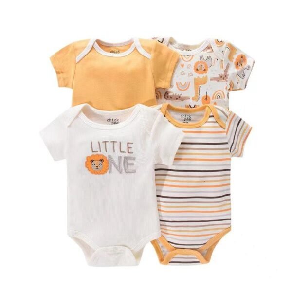 Bodysuit Set Baby Girl dan Baby Boy 4in1 Motif Karakter Premium Import Untuk Anak Usia Newborn Sampai 9 Bulan - Gambar 8