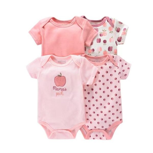 Bodysuit Set Baby Girl dan Baby Boy 4in1 Motif Karakter Premium Import Untuk Anak Usia Newborn Sampai 9 Bulan - Gambar 7