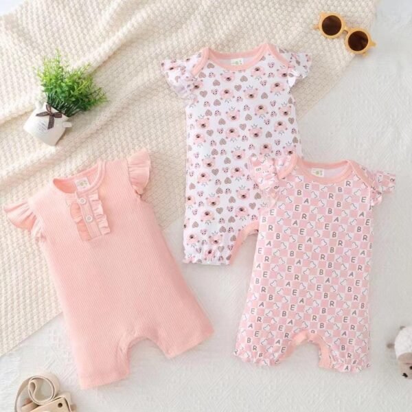 Romper Bodysuit Anak Perempuan Full Motif Karakter Bahan Premium Import Untuk Anak Usia Newborn Sampai 18 Bulan - Gambar 9