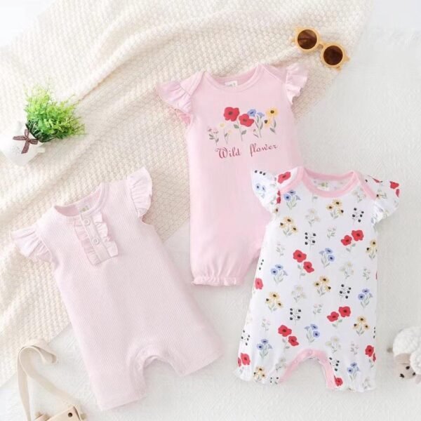 Romper Bodysuit Anak Perempuan Full Motif Karakter Bahan Premium Import Untuk Anak Usia Newborn Sampai 18 Bulan - Gambar 8