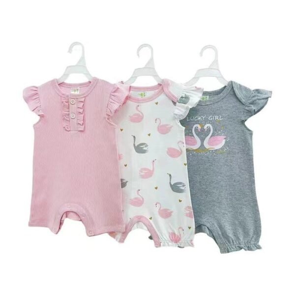 Romper Bodysuit Anak Perempuan Full Motif Karakter Bahan Premium Import Untuk Anak Usia Newborn Sampai 18 Bulan - Gambar 6