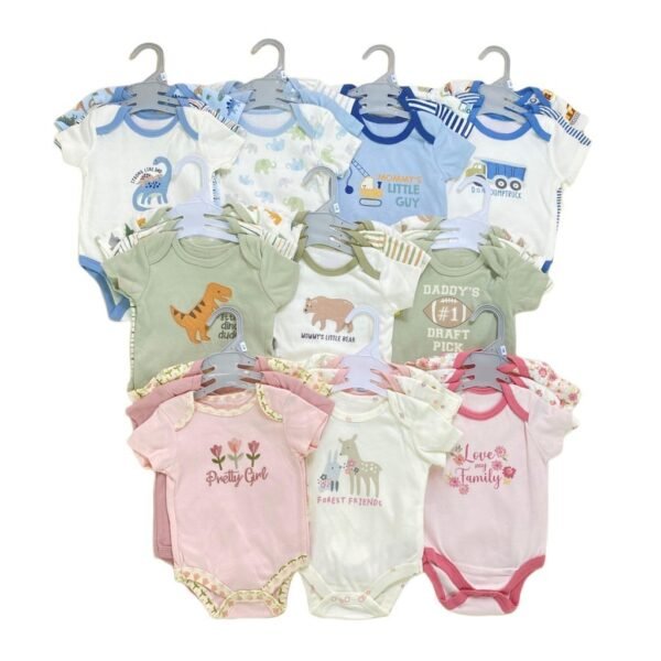 Bodysuit 3in1 Bayi Laki Laki dan Bayi Perempuan Bahan Katun Kualitas Premium Import Nyaman Digunakan Untuk Anak Usia Newborn Sampai 9 Bulan - Gambar 2