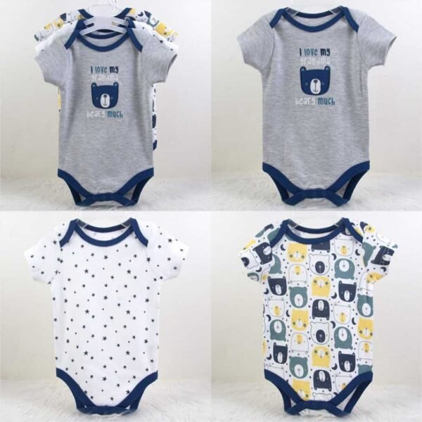 Bodysuit Baby Girl dan Baby Boy 3in1 Motif Karakter Premium Import Untuk Anak Usia Newborn Sampai 9 Bulan - Gambar 24