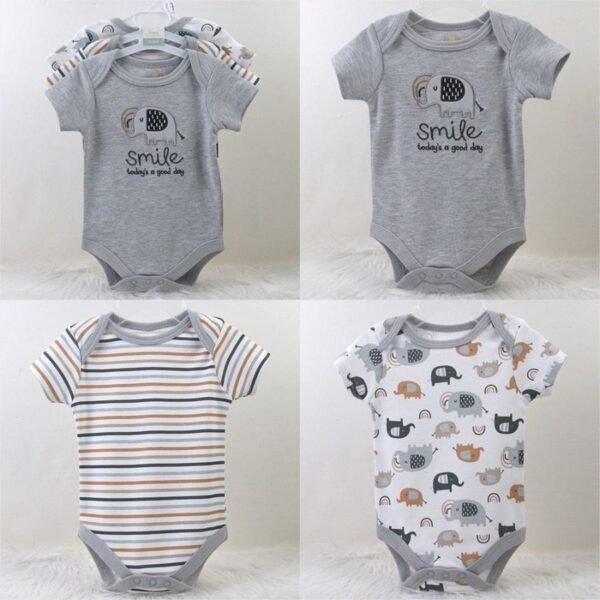 Bodysuit Baby Girl dan Baby Boy 3in1 Motif Karakter Premium Import Untuk Anak Usia Newborn Sampai 9 Bulan - Gambar 6