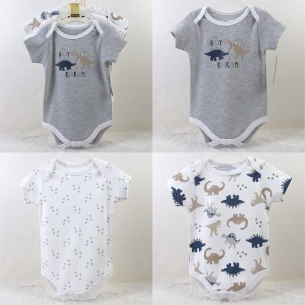 Bodysuit Baby Girl dan Baby Boy 3in1 Motif Karakter Premium Import Untuk Anak Usia Newborn Sampai 9 Bulan - Gambar 5