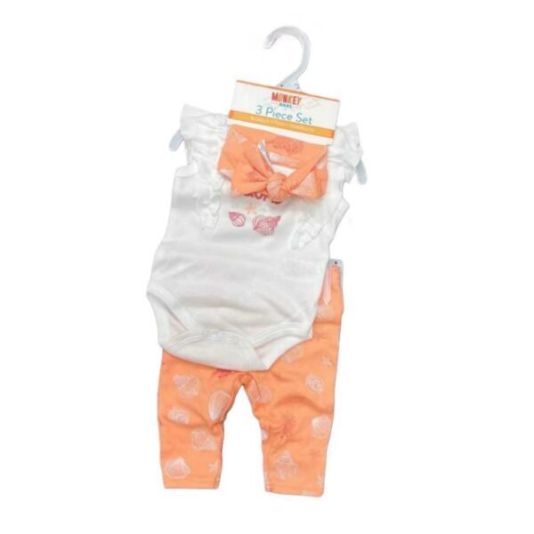 Setelan Bodysuit Bayi  Lengan Pendek Dapat Bib Atau Pita Lucu Bahan Katun Premium Untuk Anak Usia Newborn Sampai 12 Bulan - Gambar 6