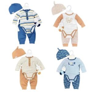 Setelan Jumper Lengan Panjang Dapat Topi dan Kaos Kaki Untuk Anak Usia Newborn Sampai 9 Bulan