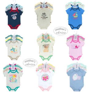 Mother's Choice Bodysuit 5in1 Bayi Perempuan Dan Laki Laki Bahan Premium Untuk Anak Usia Newborn Sampai 9 Bulan
