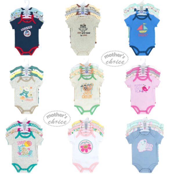 Mother's Choice Bodysuit 5in1 Bayi Perempuan Dan Laki Laki Bahan Premium Untuk Anak Usia Newborn Sampai 9 Bulan