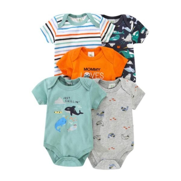 Bodysuit 5IN1 Baby Boy Dan Baby Girl Full Motif Premium Import Untuk Anak Laki Laki Usia Newborn Sampai 3 Tahun - Gambar 13