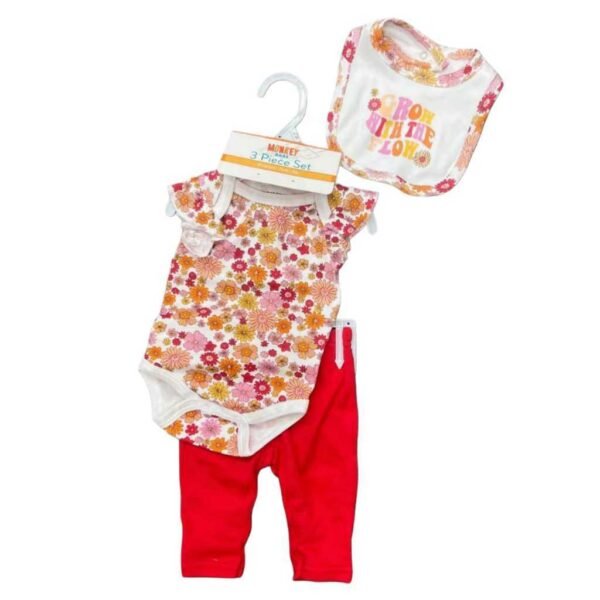 Setelan Bodysuit Bayi  Lengan Pendek Dapat Bib Atau Pita Lucu Bahan Katun Premium Untuk Anak Usia Newborn Sampai 12 Bulan - Gambar 14