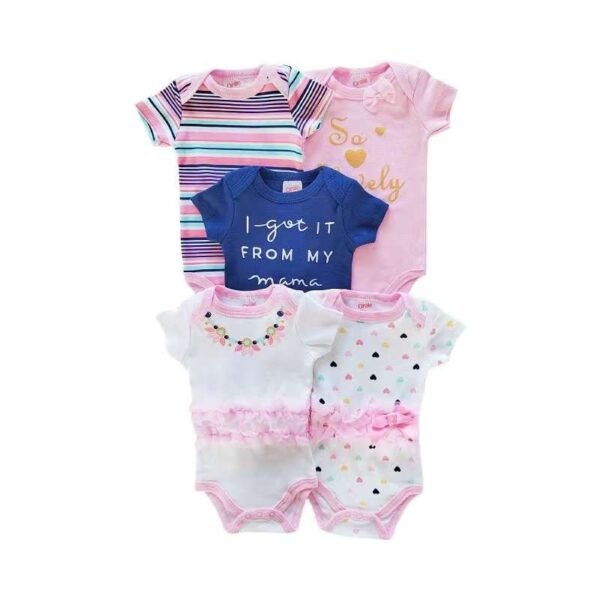 Bodysuit 5IN1 Baby Boy Dan Baby Girl Full Motif Premium Import Untuk Anak Perempuan Usia Newborn Sampai 3 Tahun - Gambar 7