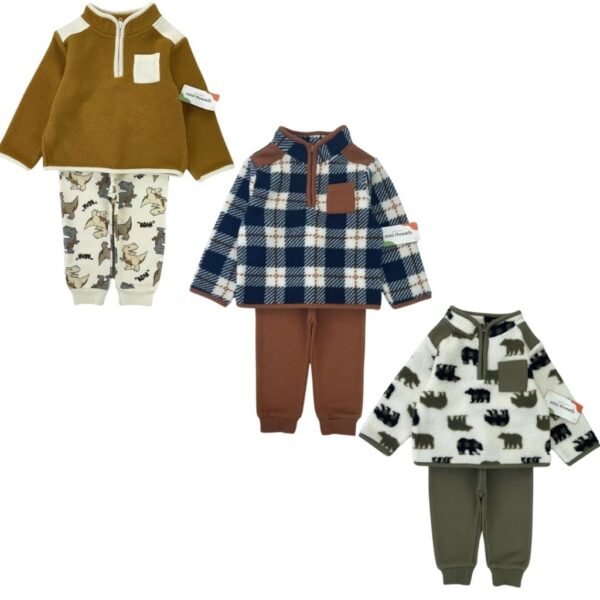 Setelan Bayi Laki-Laki Lengan Panjang dan Celana Panjang Bahan Katun Adem Kualitas Premium Import Nyaman Digunakan untuk Anak Usia Newborn Sampai 24 Bulan - Gambar 2